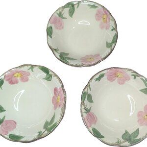 Fransiscan Desert Rose  -  3 Dessert Bowls